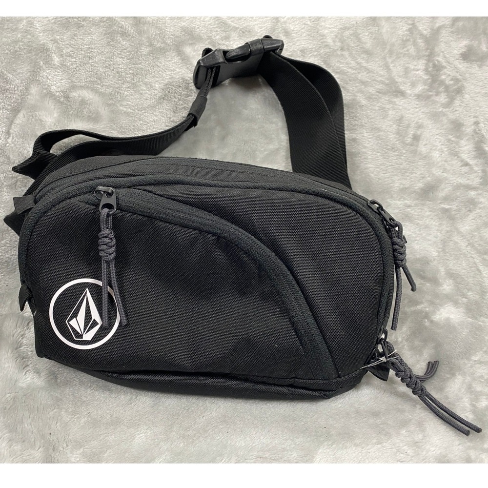 Volcom Wasted Bum Bag Fanny Pack Adult OSFA Black D6511650-BLK Skate Hiking